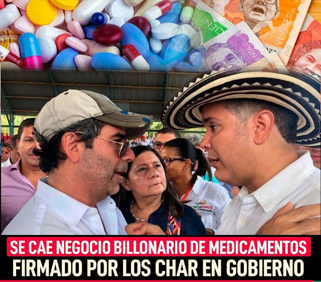 Se cae millonario negocio de medicamentos firmado por los Char en el gobierno Duque