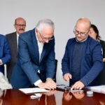 Jaramillo firmó el terreno del Hospital de la Paz