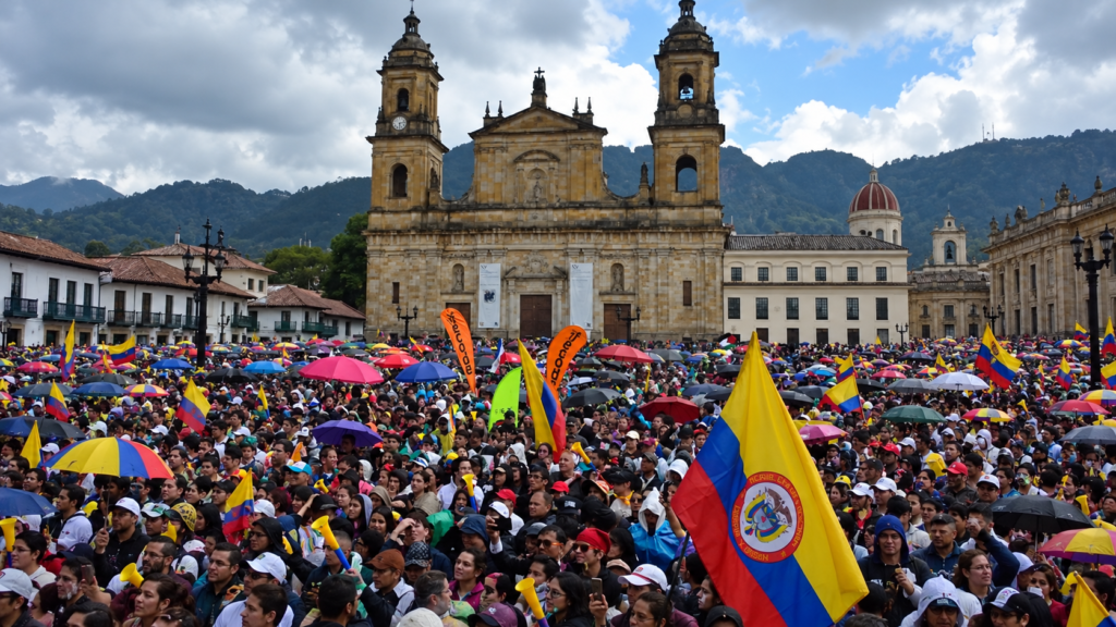 Multitudinaria marcha del 14 de octubre mostró el respaldo al progresismo y a Gustavo Petro